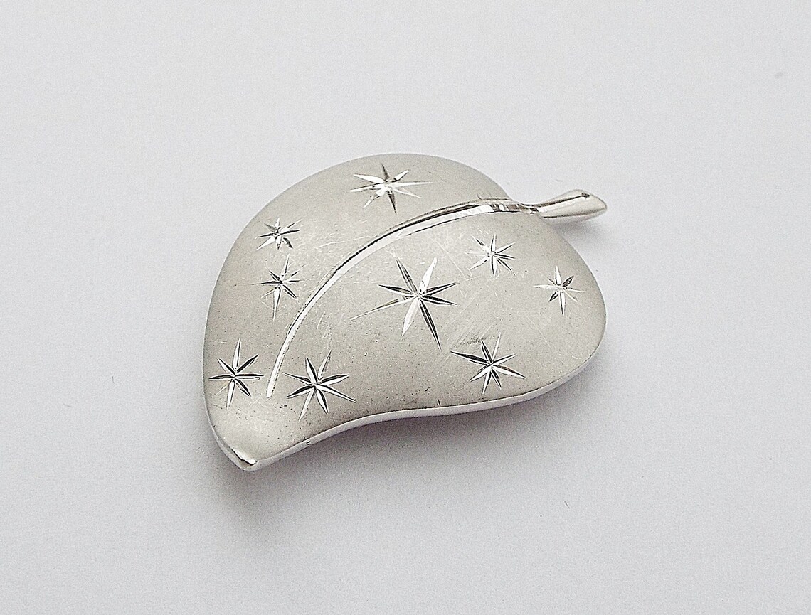 Signed Marvel Jewelry Manufacture Sterling Silver Etched Matte Finish