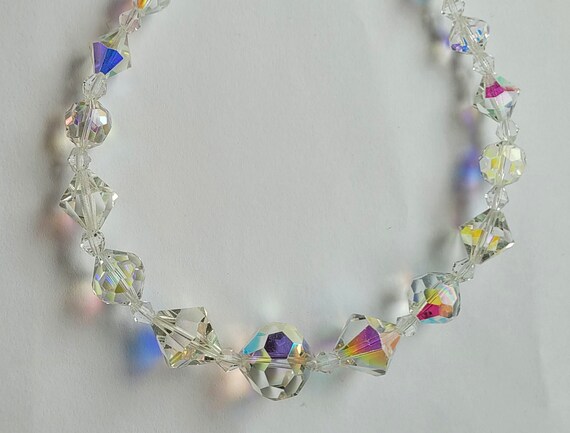 Vintage Aurora Borealis Rainbow Colors Crystal 22… - image 3