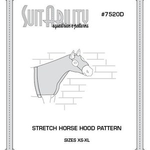 PDF Stretch Horse Hood Pattern image 1