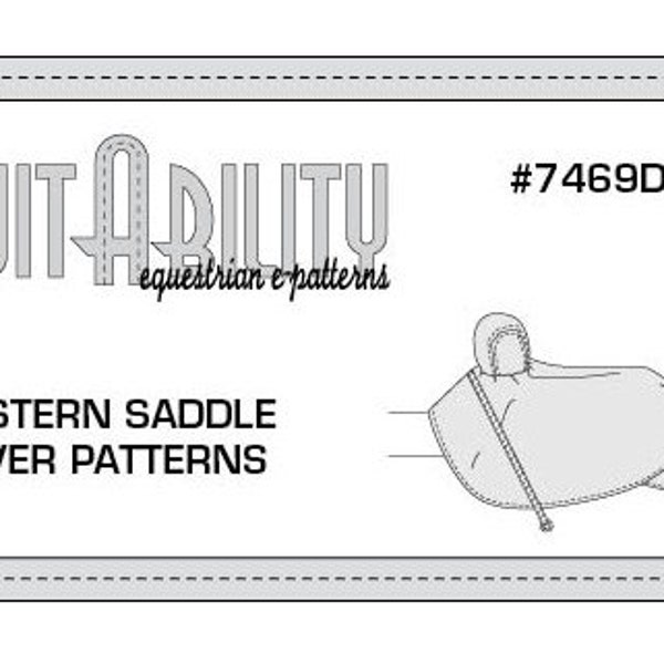 PDF Western Saddle Cover Pattern