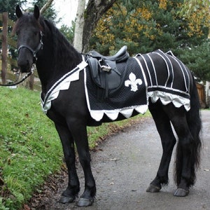 PDF Medieval Horse Costume Pattern With Breeching and WIDE SCALLOP Trim image 2