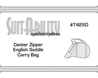 PDF Center Zipper English Saddle Carry Bag