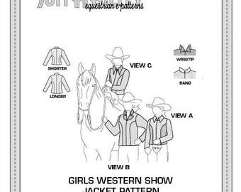 PDF Women's Princess Seam Western Show Jacket Pattern | Etsy