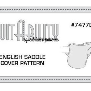 PDF English Saddle Cover Pattern image 1