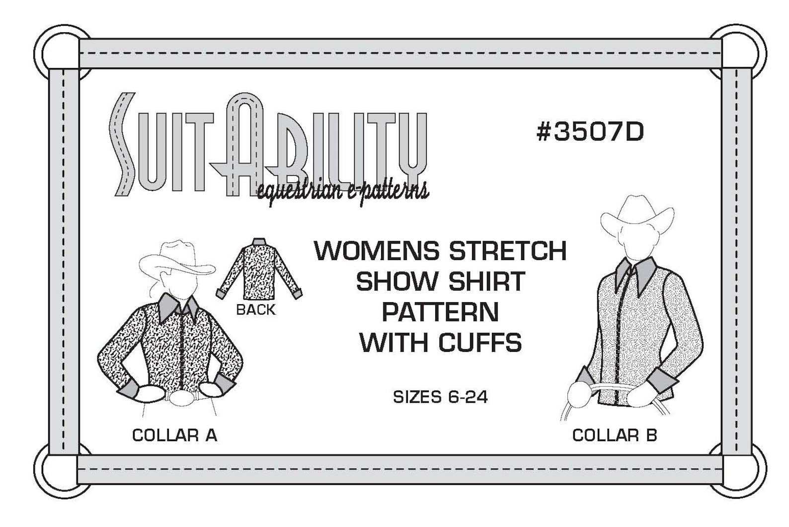 pdf-women-s-western-stretch-show-shirt-pattern-with-cuffs-etsy