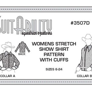 PDF Women&#39;s Western Stretch Show Shirt Pattern With Cuffs