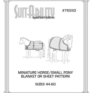 PDF Miniatur Pferd oder kleine Pony Decke/Blatt Muster