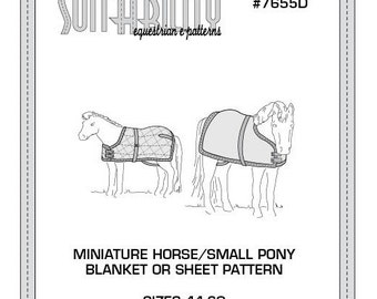 PDF Miniature Horse or Small Pony Blanket/Sheet Pattern