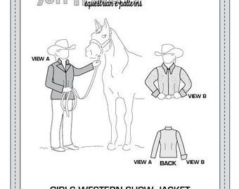 PDF Girls' Western Show Jacket and Blouse Pattern