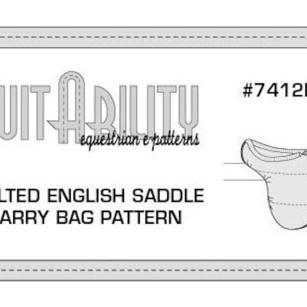 PDF Quilted English Saddle Carry Bag Pattern