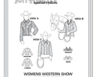 PDF Women's Princess Seam Western Show Jacket Pattern