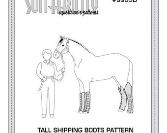 PDF Horse Tall Shipping Boots Pattern