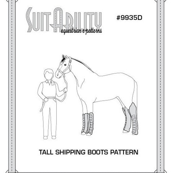 PDF Horse Tall Shipping Boots Pattern