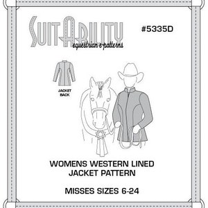 PDF Women's Western Lined Jacket Pattern