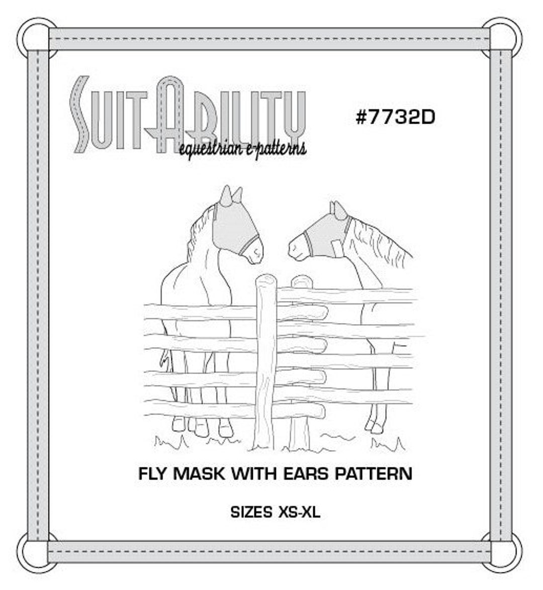 PDF Fly Mask With Ears Pattern - Etsy