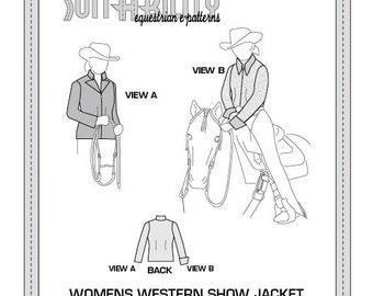 PDF Women's Western Show Jacket and Blouse Pattern