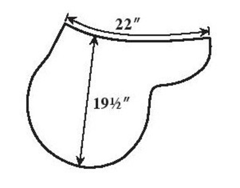 PDF Fleece All Purpose Shaped Saddle Pad Pattern Etsy UK