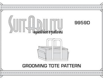 PDF Horse Grooming Tote Bag Pattern