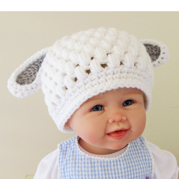 Crochet Lamb Hat Etsy