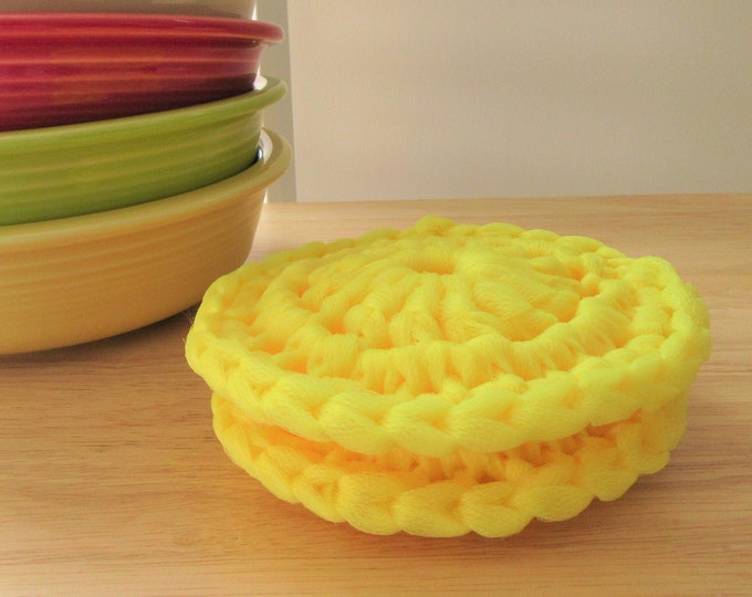 HEAVY DUTY SCRUBBIES Nylon Pot Scrubbies Eco Friendly Cleaning Sponge ...
