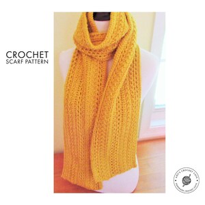 Scarf CROCHET PATTERN - Easy Beginner Tutorial (PDF Pattern)