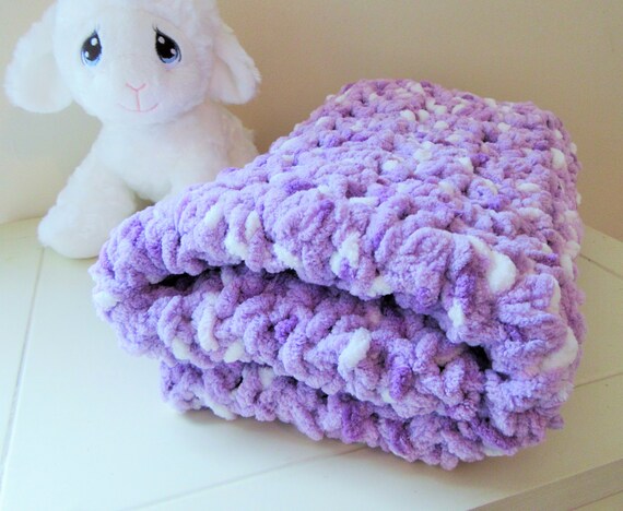 purple baby blanket