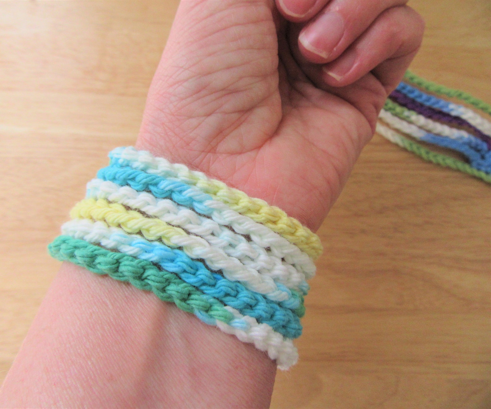 CROCHET BRACELET Wrap Bracelet Friendship Bracelet Boho Etsy