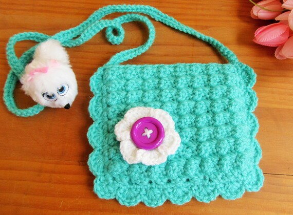 crochet kids purse