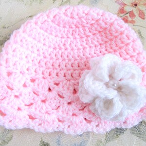 Baby Hat CROCHET PATTERN: Easy Flower Design (PDF Pattern) - Etsy