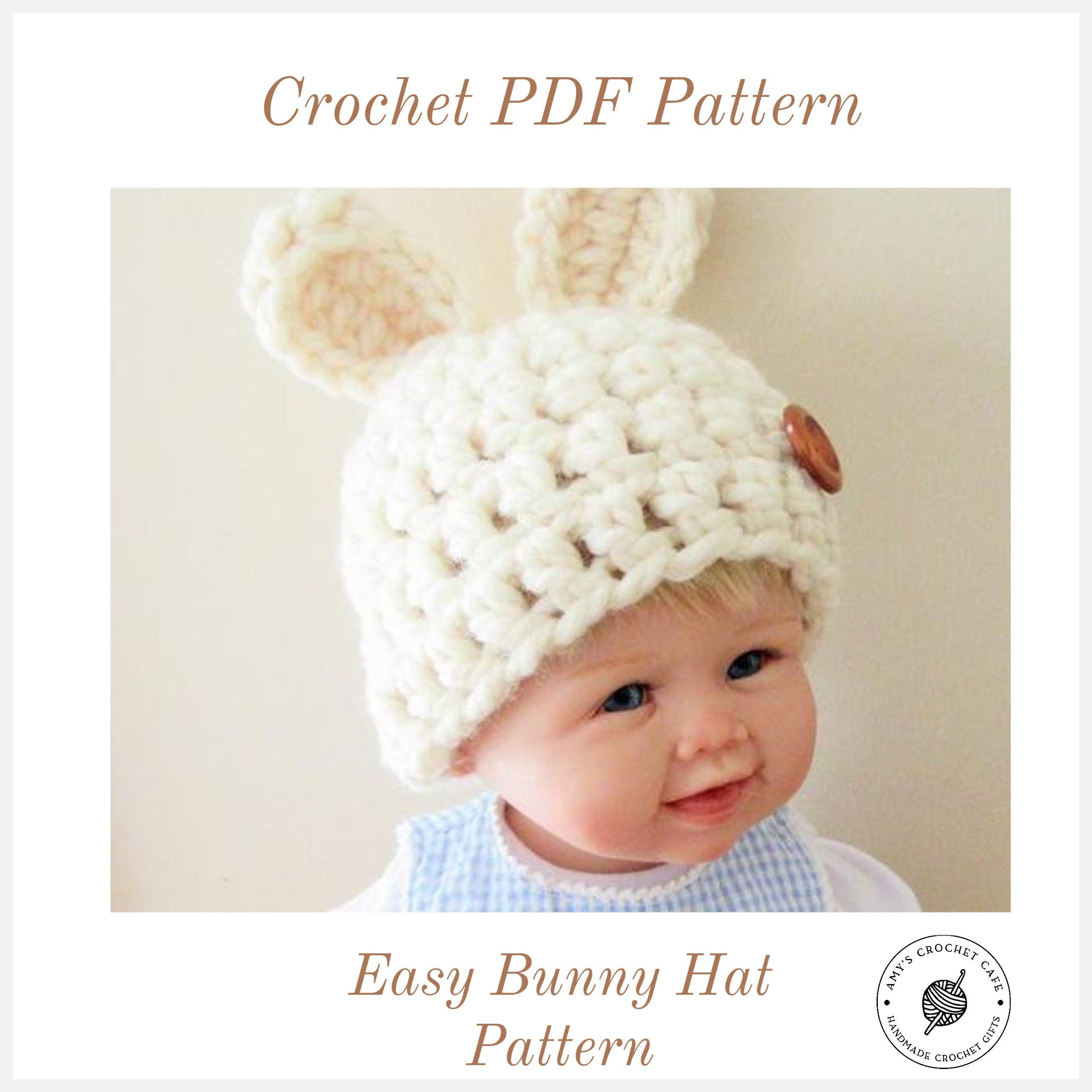37 Bunny Beanie Crochet Patterns: Perfect for Every Skill Level and Season! 9 Baby Crochet HAT Pattern: Chunky / Bunny Hat / Easy