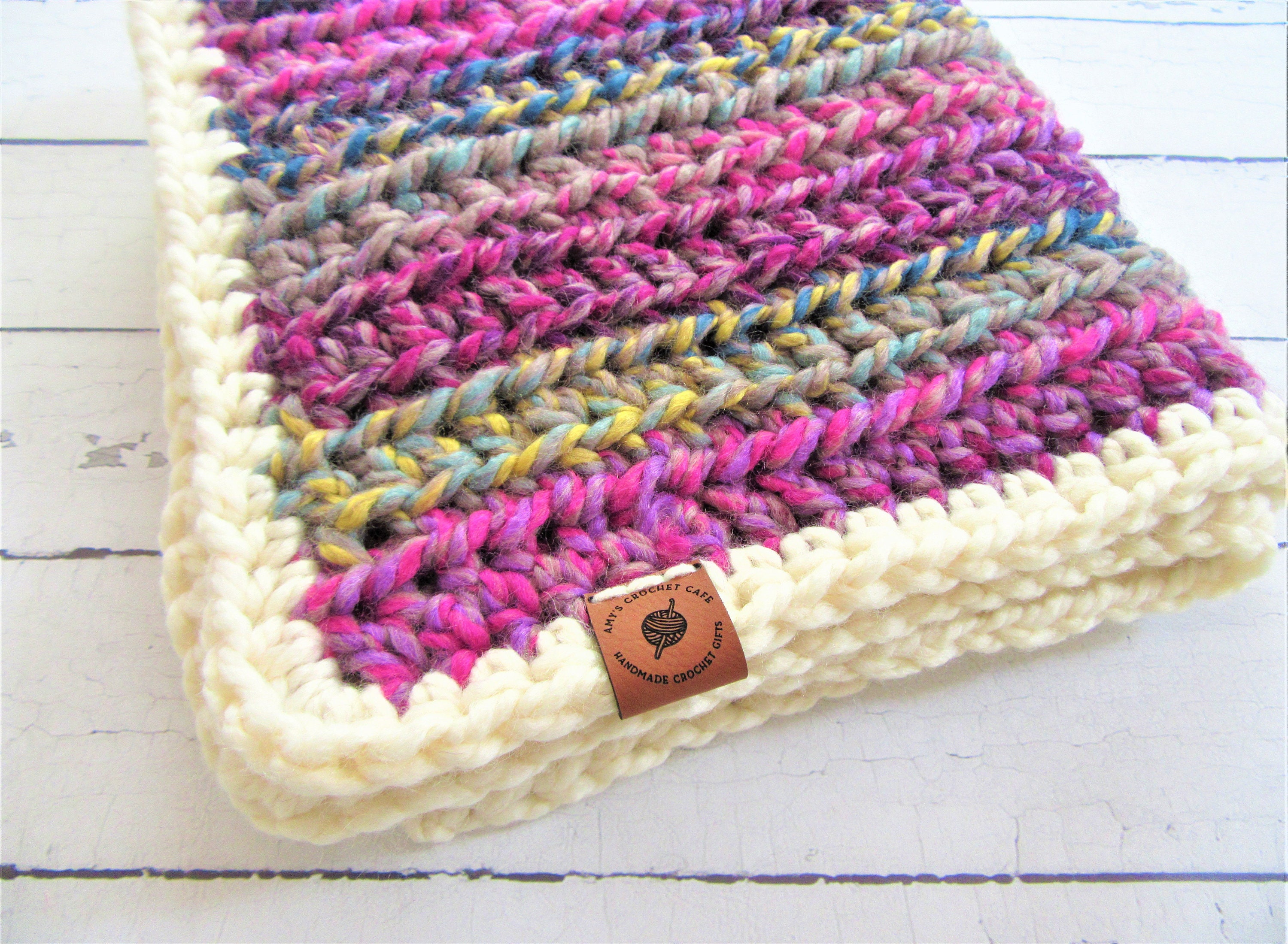 CHUNKY BABY BLANKET Pink Baby Blanket Baby Travel Blanket Car Etsy