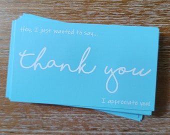 Thank You, I Appreciate You - Novelty Cards - 25 pack