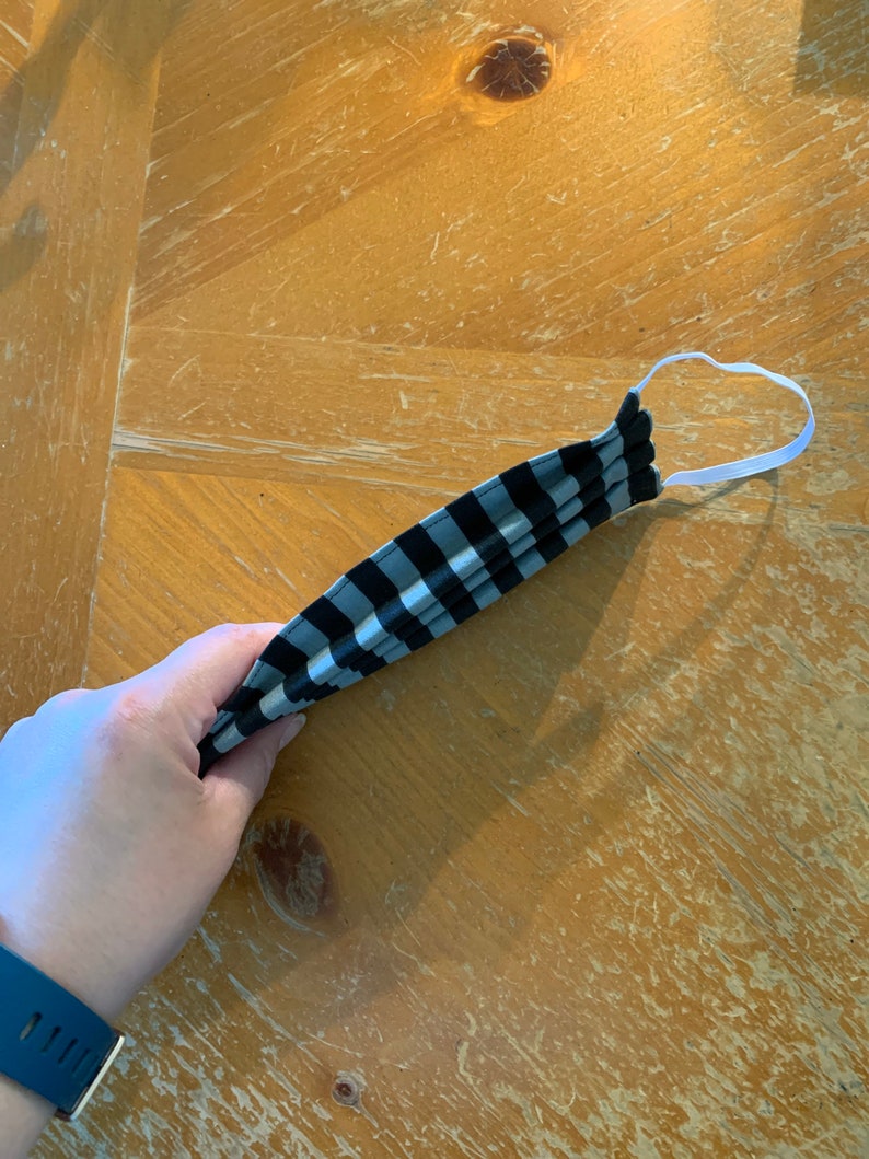 Homemade Vintage Halloween Stripes Print Face Mask | Etsy