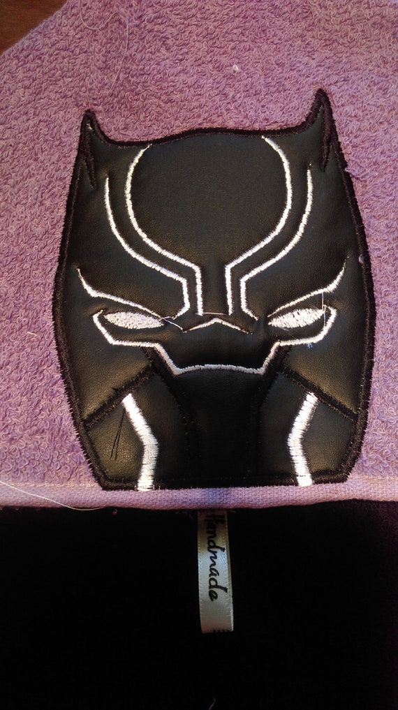 black panther hooded towel