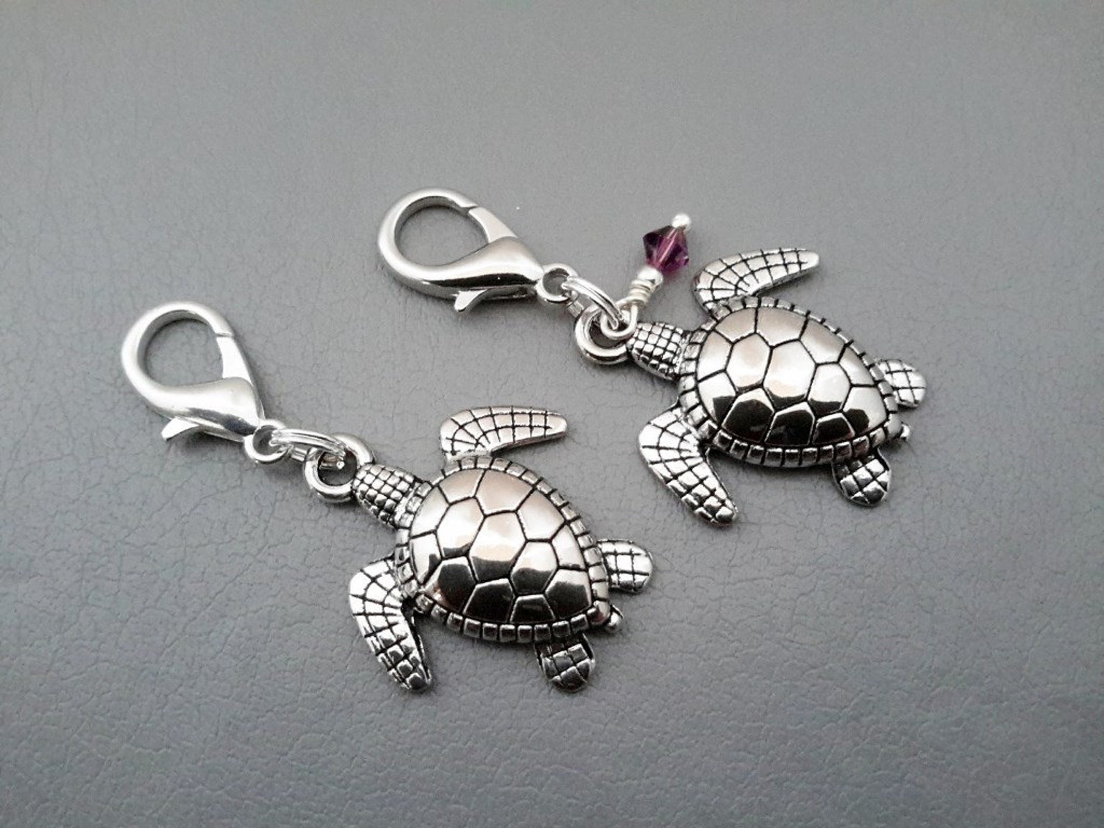 Sea Turtle Planner Charm Metal Pewter Silver Tone Turtle Charm - Etsy