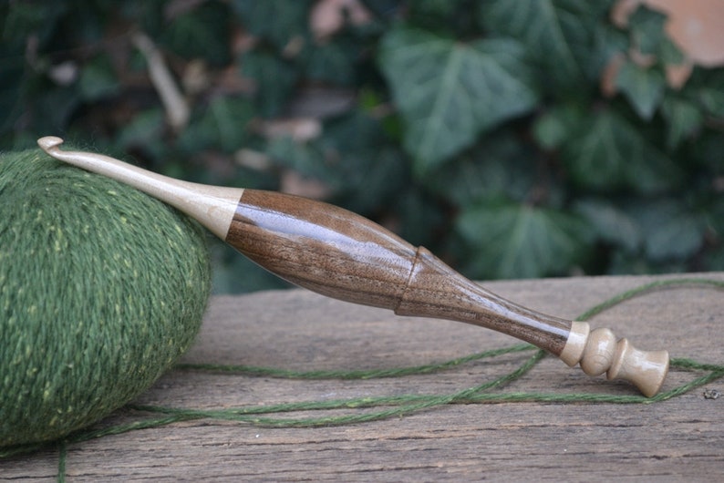 Hornbeam, Black Locust, Honey Locust, Pear, Apricot, Walnut etc. Made to order Hand turned Ergonomic Custom Crochet Hooks Premium design