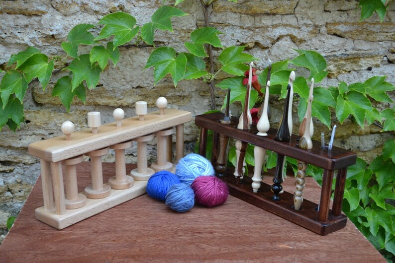 Handmade Wooden Crochet Hook Caddy Crochet Hook Holder Etsy