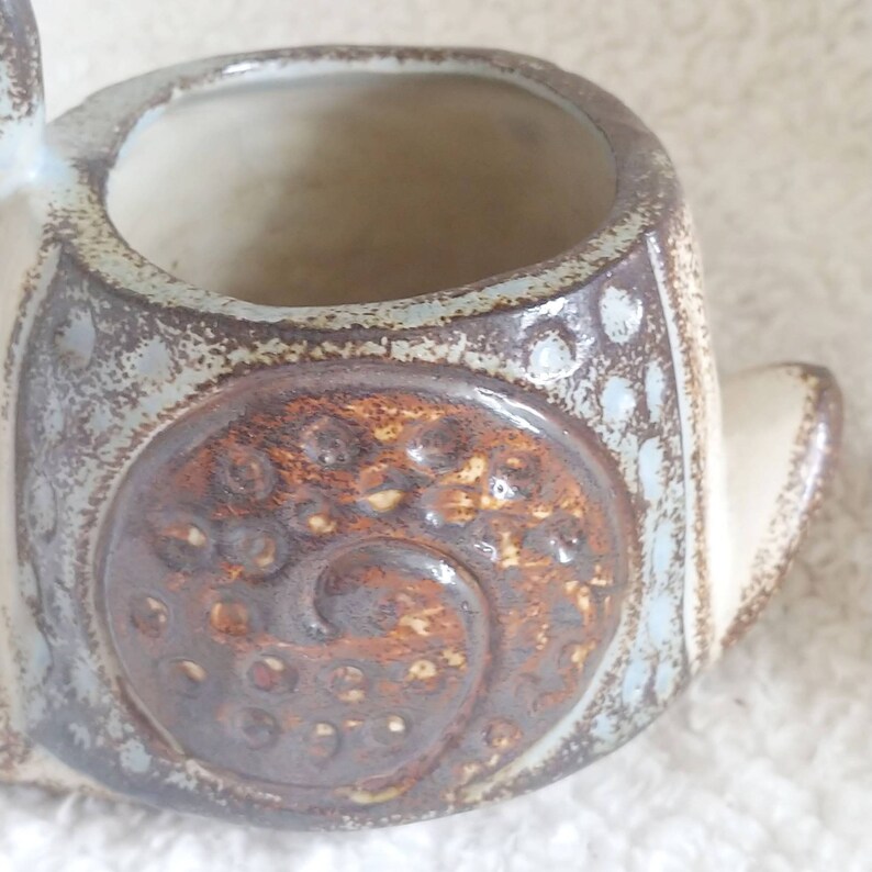 Vintage Snail Planter Stoneware Pottery Made in Japan Counterpoint San Francisco