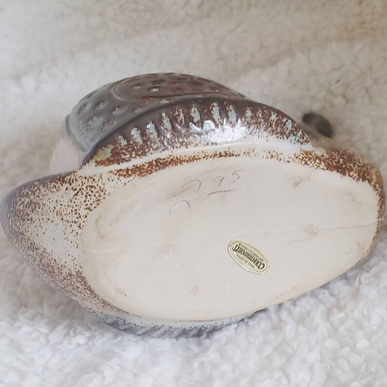 Vintage Snail Planter Stoneware Pottery Made in Japan Counterpoint San Francisco