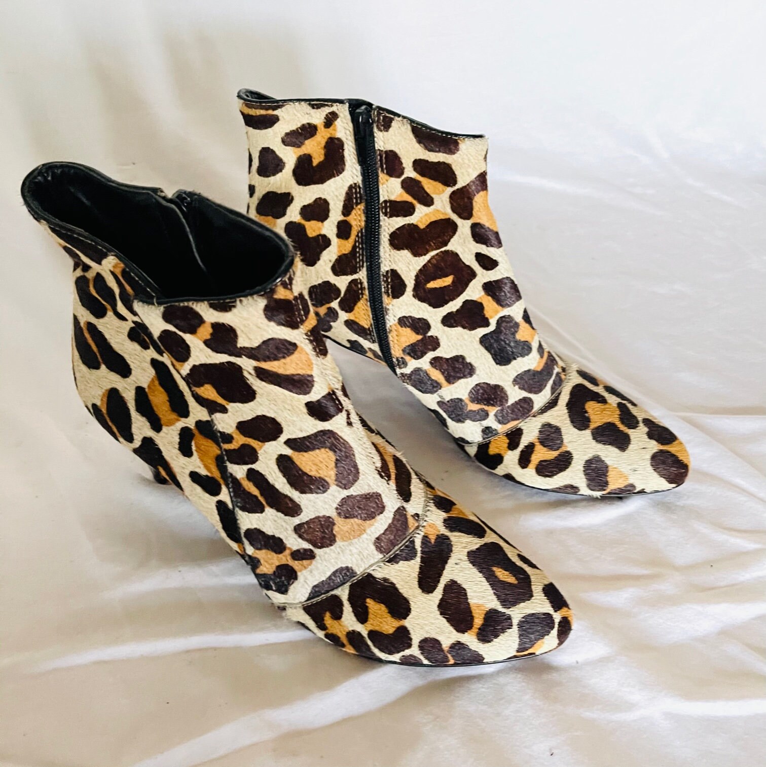 vintage leopard boots