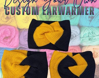 Custom Knit Ear Warmer | Personalized Color-Block Headband