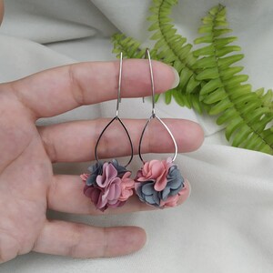 Pivoines boucles d'oreilles romantiques, boucles d'oreilles boho, mariage romantique, boho chic boucles d'oreilles, boho chic marriage image 4