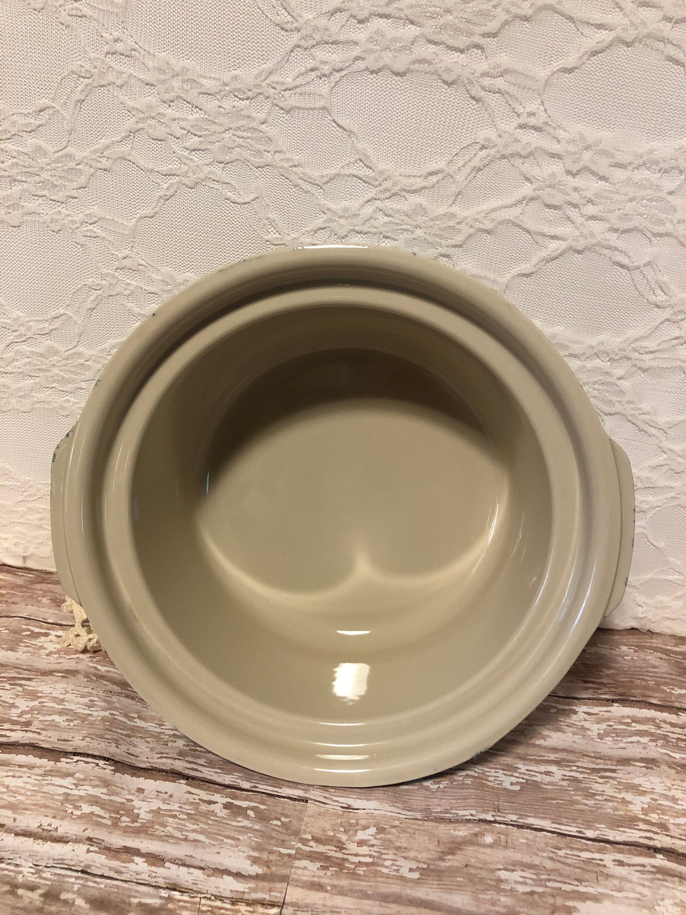 Vintage Blue and White Henn Pottery Covered Casserole Dish Etsy