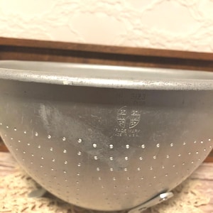 Vintage Aluminum Strainer, Vintage Aluminum Colander