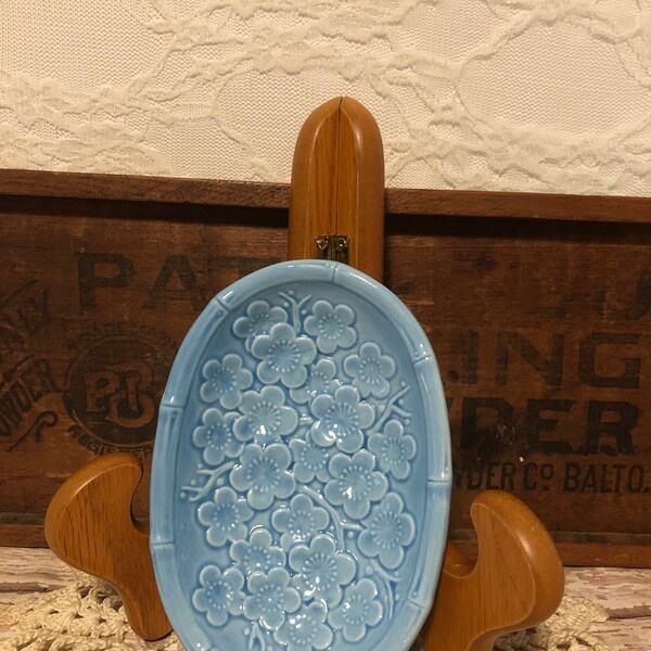 Blue Soap Dish Etsy