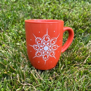 Citrus lace mandala mug