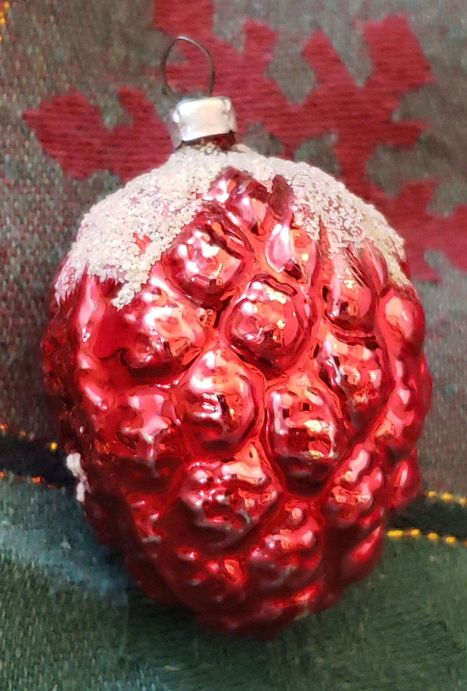 Vintage Decorative Breakable Ornaments in a Red Berry Shape Etsy