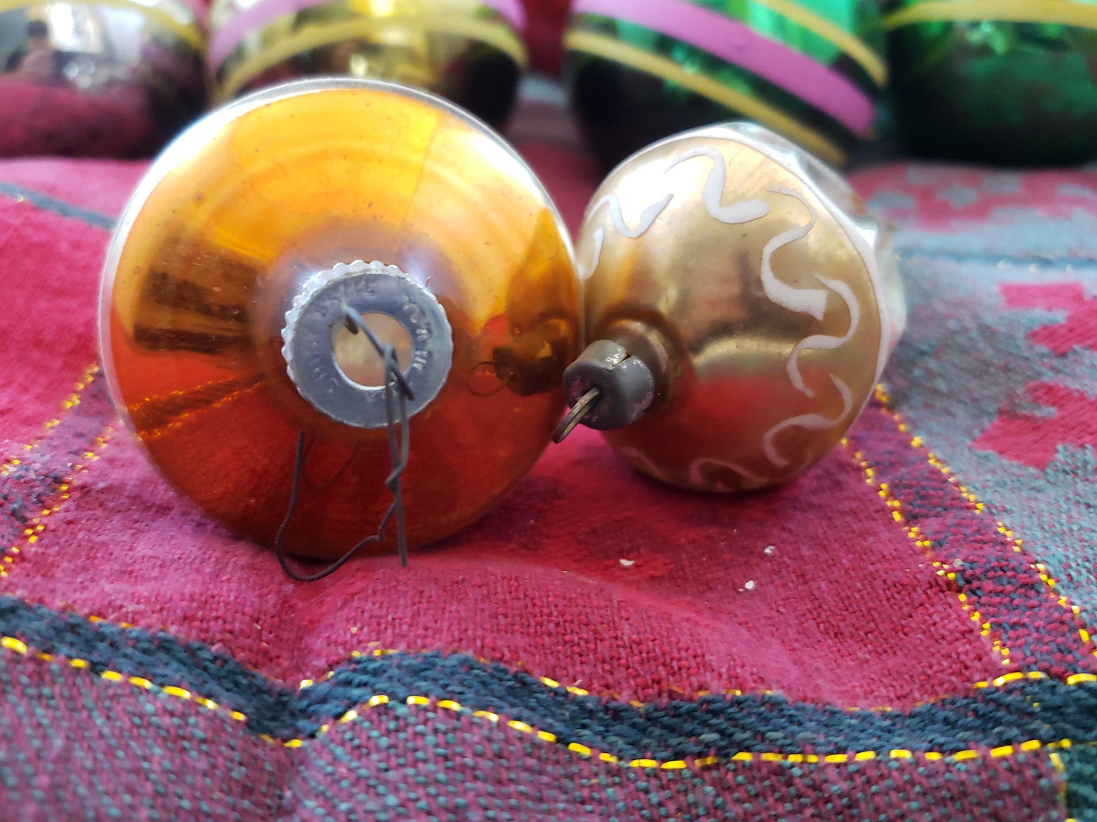 Vintage Set of 13 Decorative Breakable Ornaments With Vintage Etsy