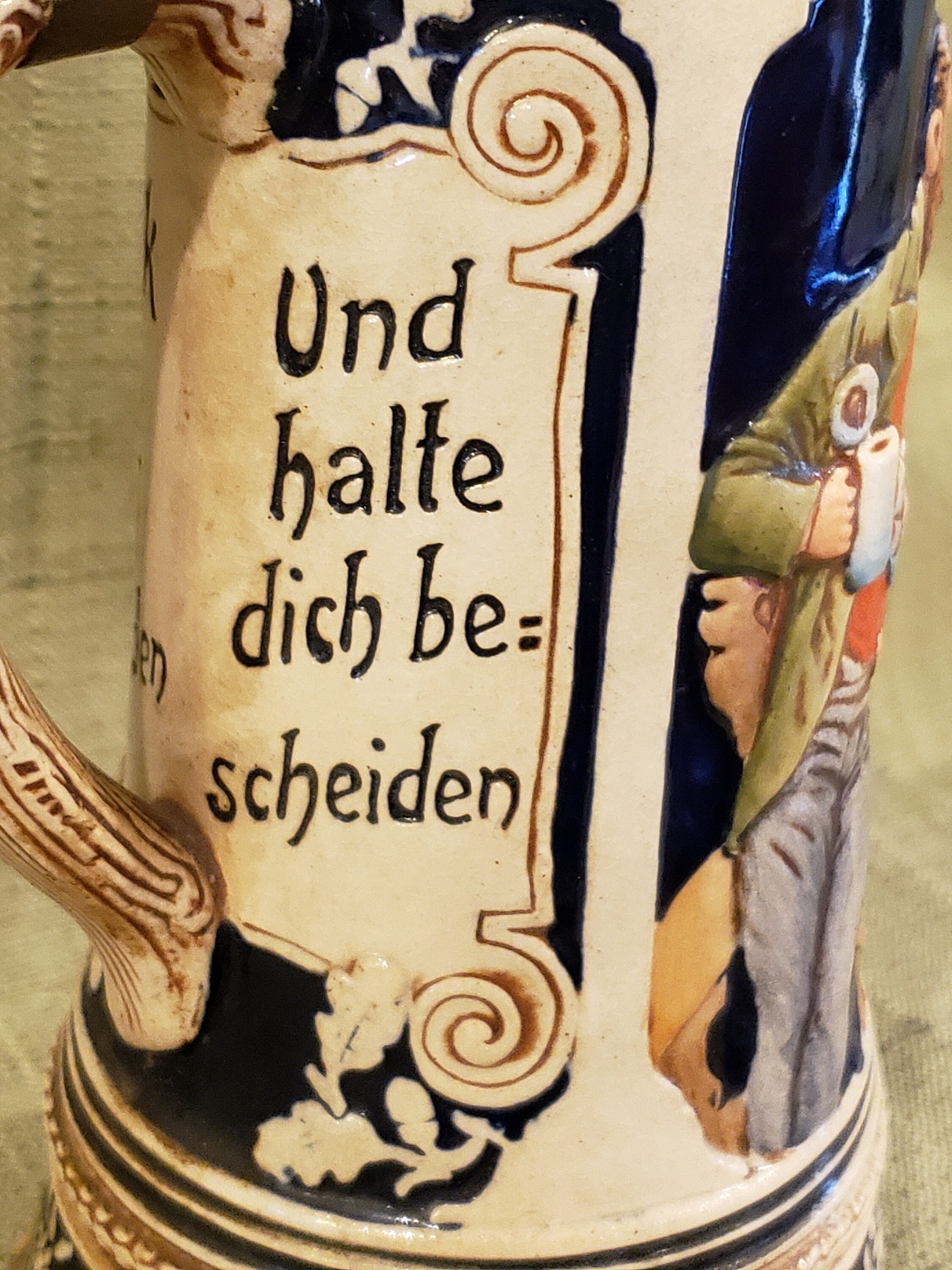 Vintage Thorens Music Box 0.5 Liter Stoneware Beer Stein Etsy