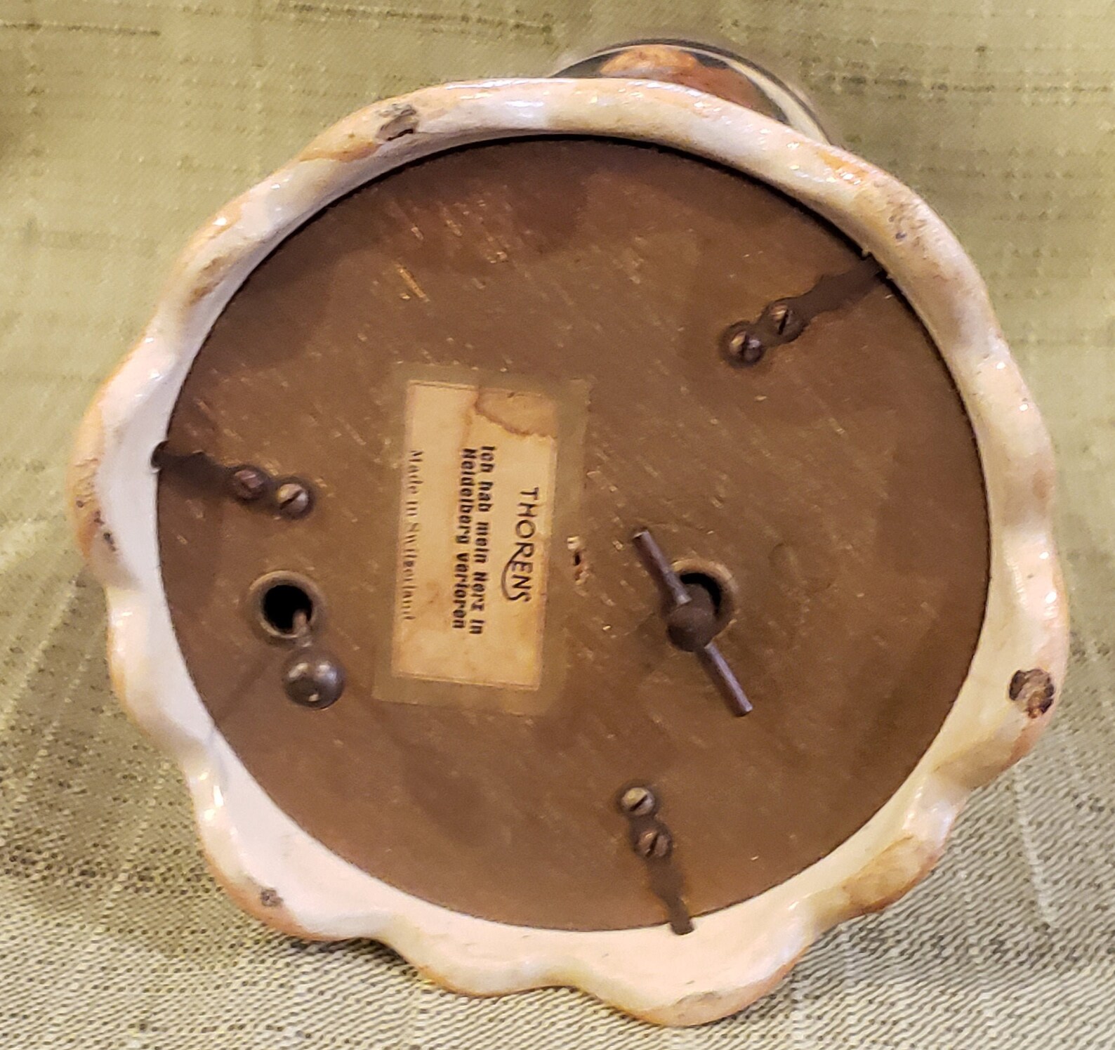 Vintage Thorens Music Box 0.5 Liter Stoneware Beer Stein Etsy